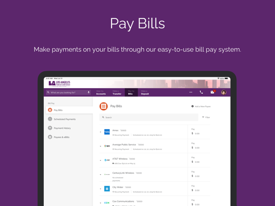 LAFCU iPad screenshot 6 - Finance app