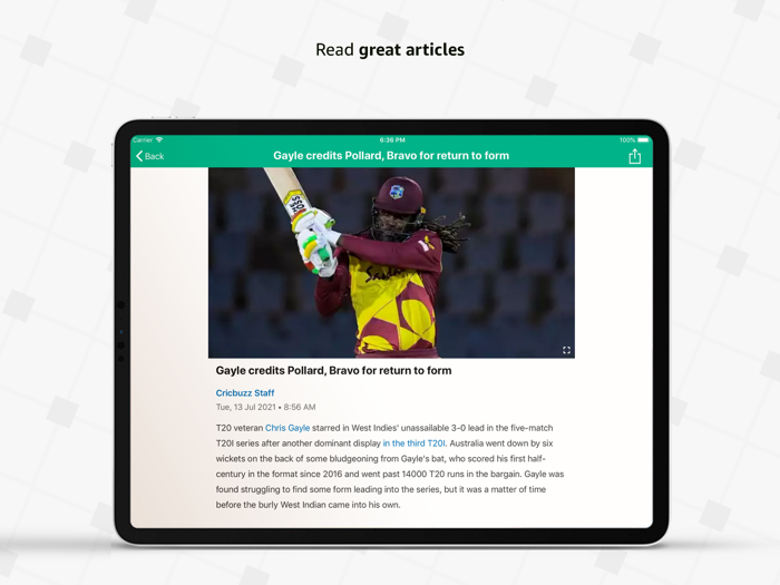 Cricbuzz Cricket Scores and News