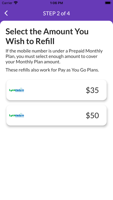 ChirpStreet Mobile Top-Up Screenshot