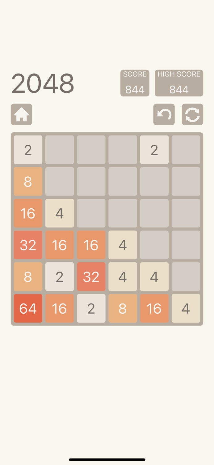 2048 Number Puzzle Game