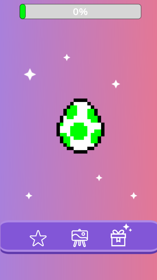 #1. Egg Clicker Pixel Collector (iOS) Podle: Ferran Espuna Prat