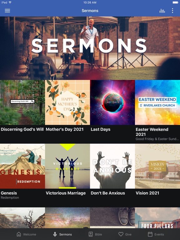 RiverLakes Community Church iPad screenshot 2 - Lifestyle app