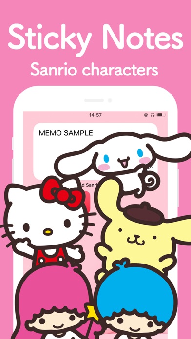 Notepad Sanrio characters Screenshot