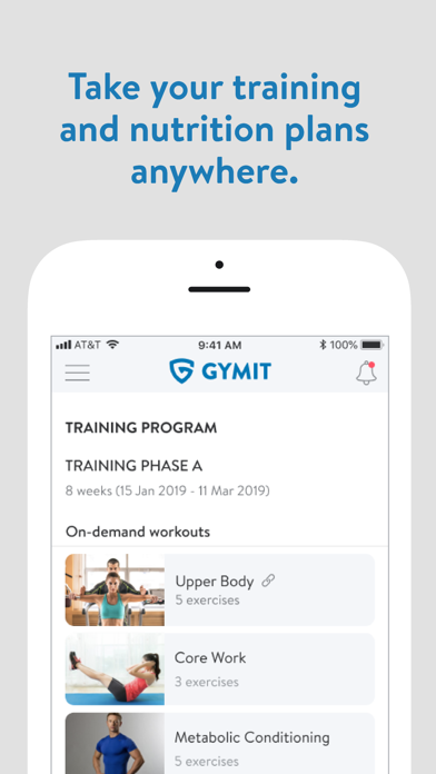 GymIt Fitness Screenshot