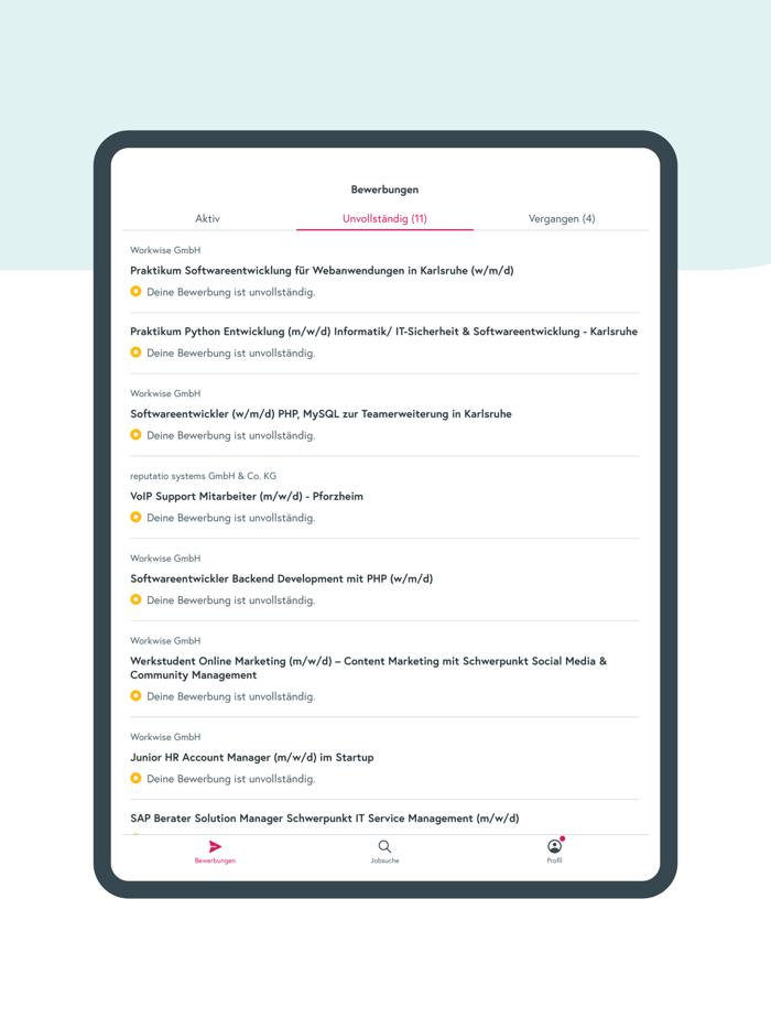 Jobs finden mit Workwise