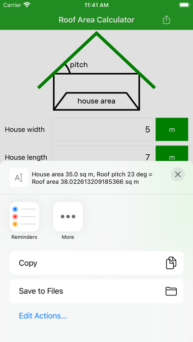 Roof Area Calculatorのおすすめ画像6