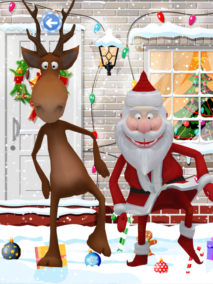 Santa Claus and reindeer call