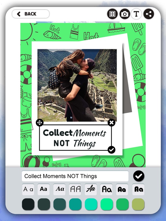 Photo Frame to Social Networks iPad screenshot 4 - Photo & Video app