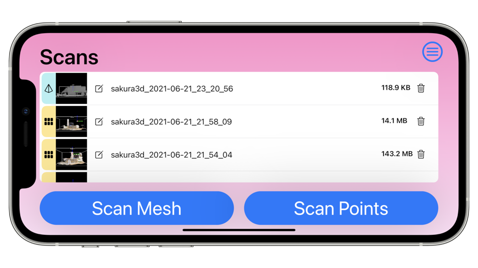 #5. Sakura3D SCAN (iOS) By: Armonicos Co., Ltd.