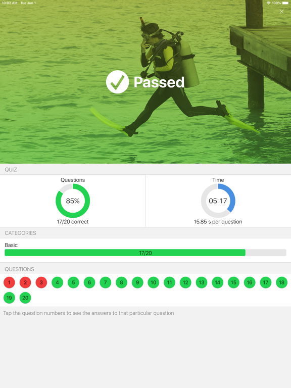 Screenshot #5 pour Scuba Exam Lite
