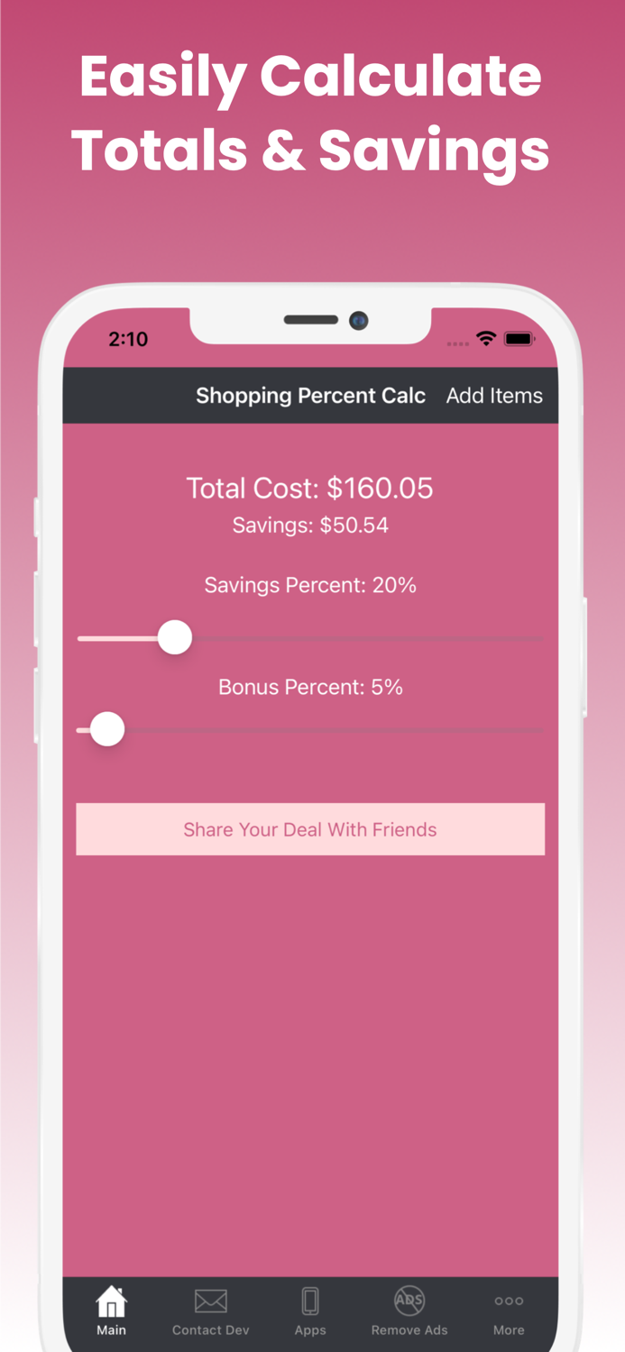 Shopping  Calculator Discount