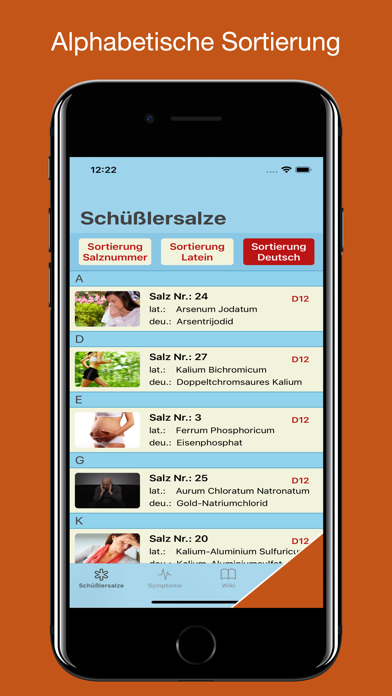 Schüßler Salze Lexikon Screenshot
