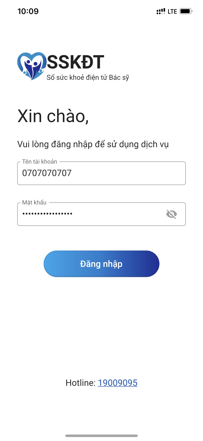 Sổ sức khoẻ điện tử Bác sỹ