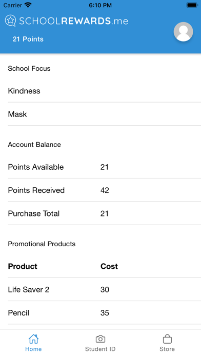 SchoolRewards.me Screenshot