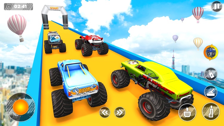 Hot Monster Truck Racing Stunt screenshot-4
