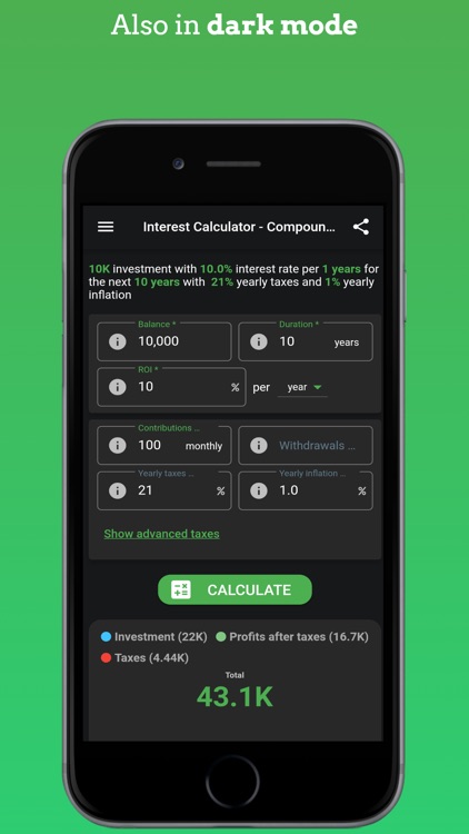 Interest Calculator - Compound screenshot-6