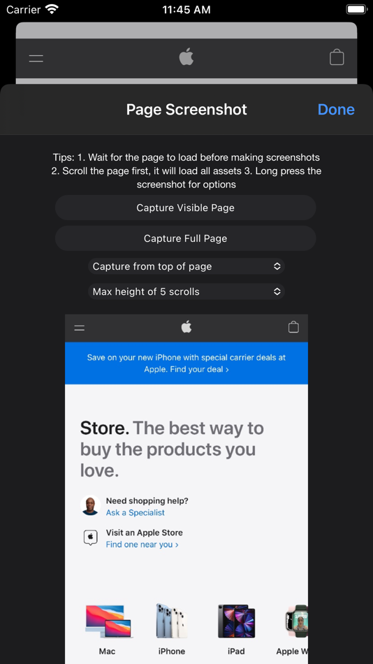 Page Screenshot for Safari (macOS) De: Denk Alexandru