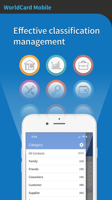 WorldCard Mobile Screenshot