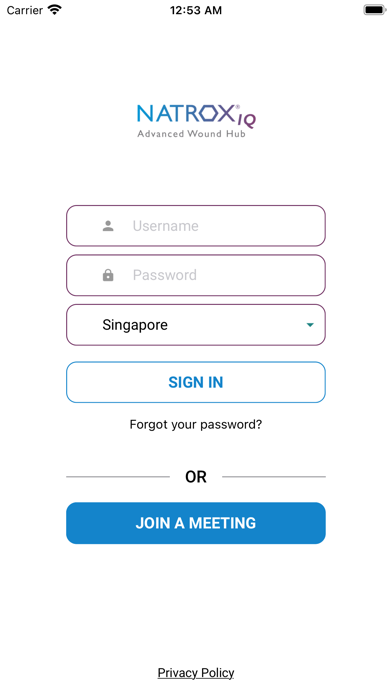 NATROX® IQ Telehealth Screenshot