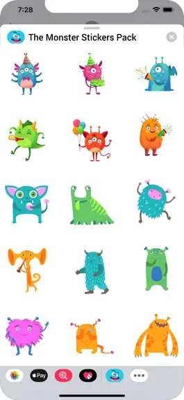 Game screenshot The Monster Stickers Pack apk