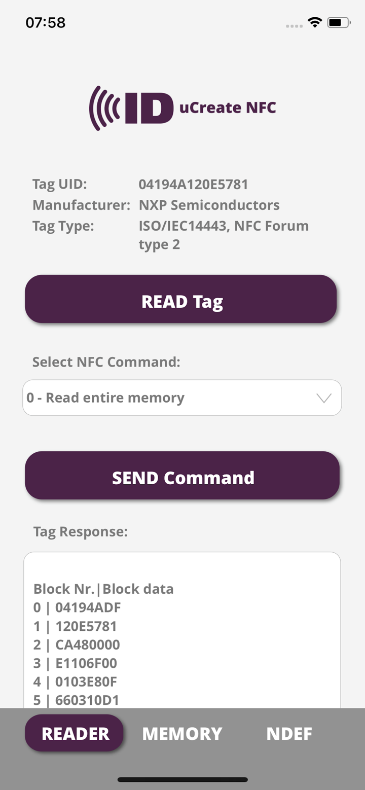 uCreate NFC screenshot 3
