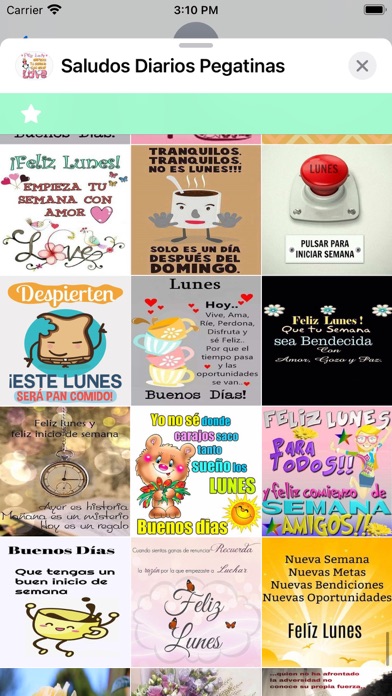 Saludos Diarios Pegatinas Screenshot