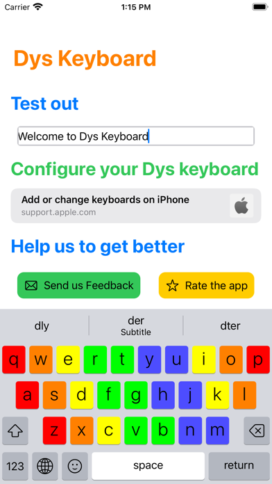 Dys Keyboard Screenshot