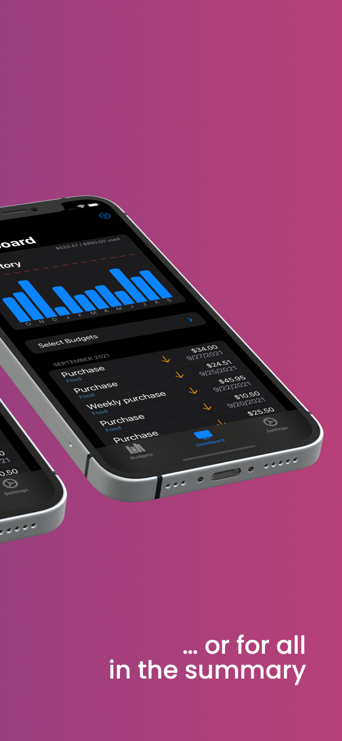 Budgets - Financeplanner