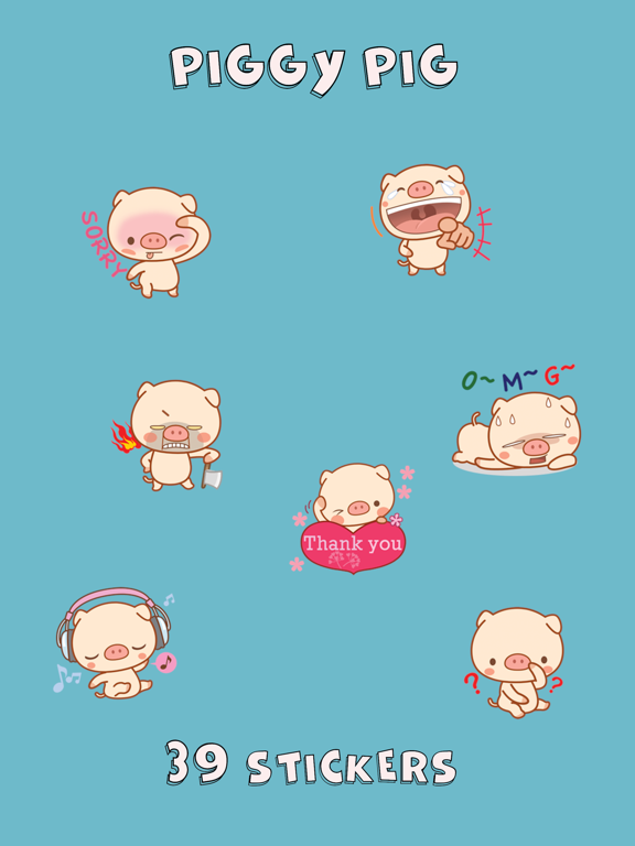 Screenshot #4 pour Piggy Pig Sticker