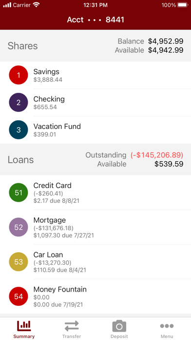 Washington Area FCU Mobile Screenshot