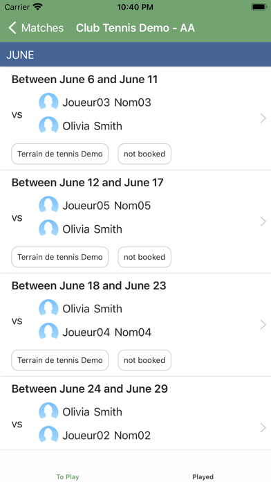 Tennis en Ligne Screenshot