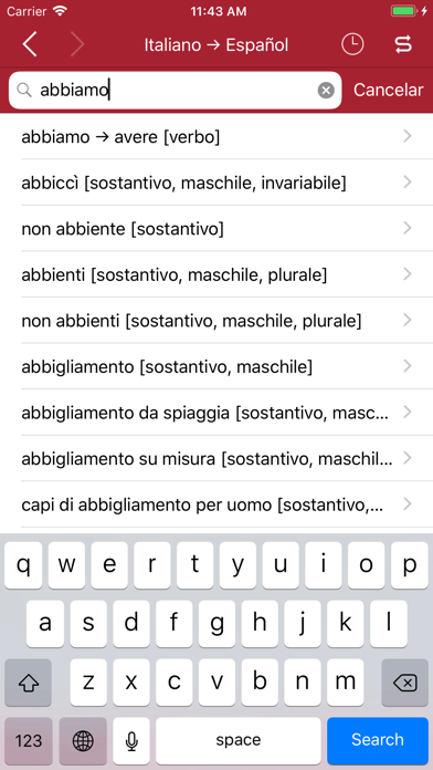 Accio: Spanish-Italian Screenshot