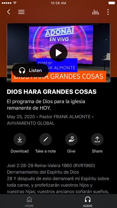 Frank Almonte Ministries Screenshot