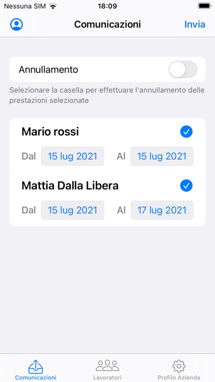 Lavoro intermittente Chiamata screenshot-4