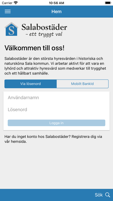 Salabostäder AB Screenshot
