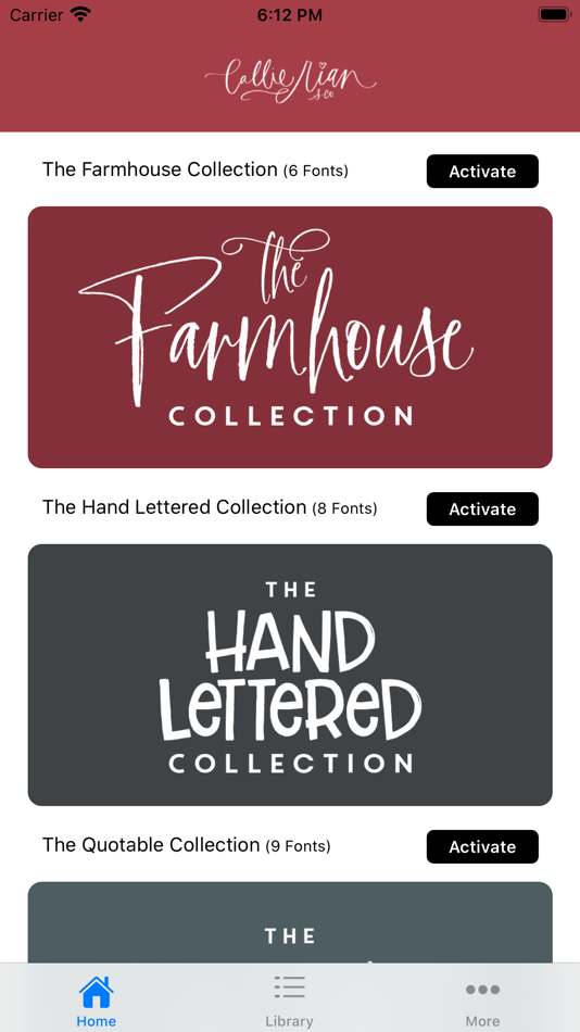 #1. Fonts by Callie Rian & Co. (iOS) 由: Mister Retro