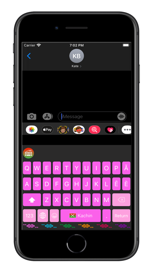 #7. Kachin Keyboard (iOS) By: Ah Zau Marang