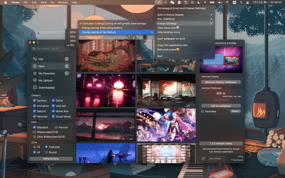#3. iWallpaper - Live Wallpaper (macOS) By: 晓栋 周