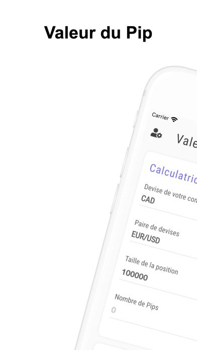 Screenshot #1 pour Pip Calculator