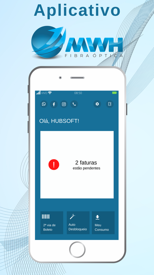 #1. MWH TELECOM ACESSE FÁCIL (iOS) 由: HubSoft