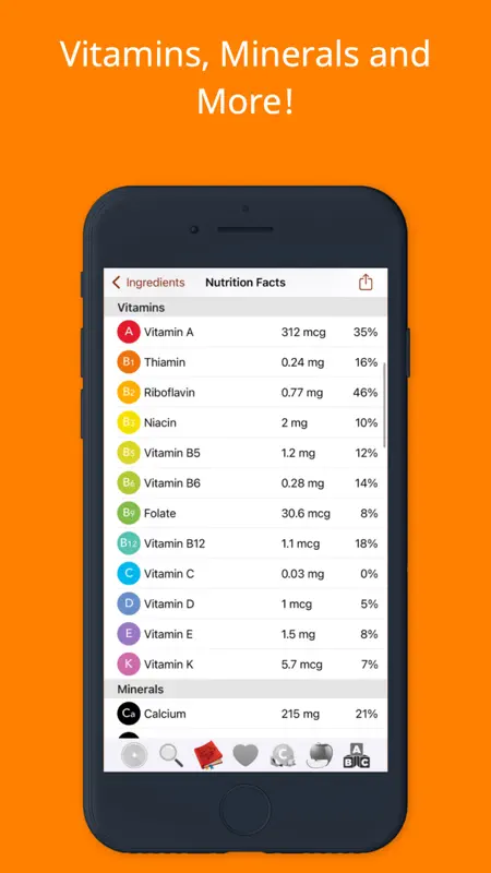Nutrients - Nutrition Facts screenshot 8 of 8