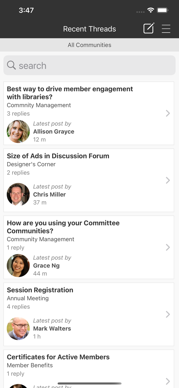Synapse-AAN Member Communities