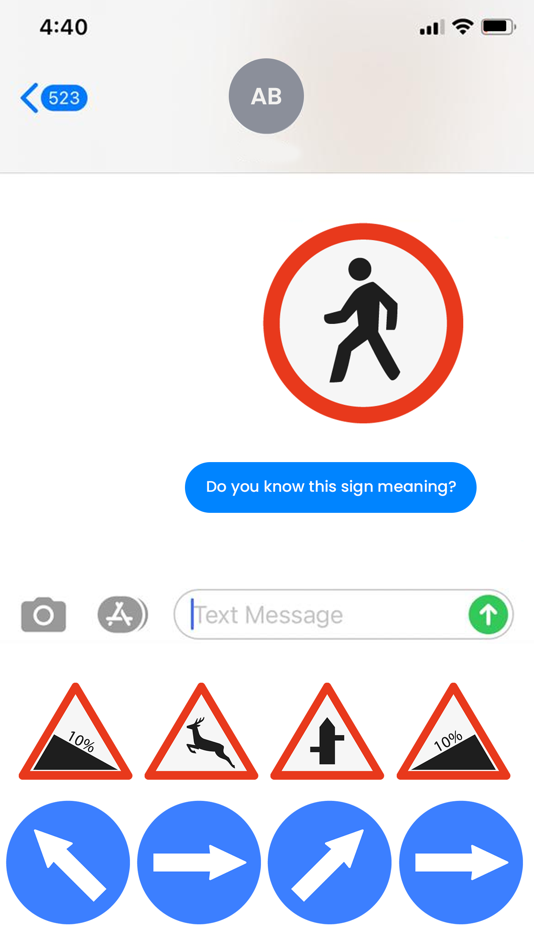 Traffic Signs Stickers!! - 1.0 - (iOS)