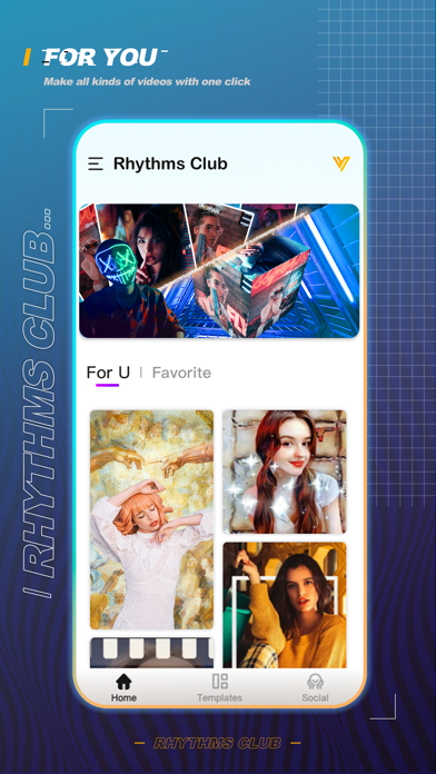 Rhythms Club-ミュージックビデオメーカーのおすすめ画像1