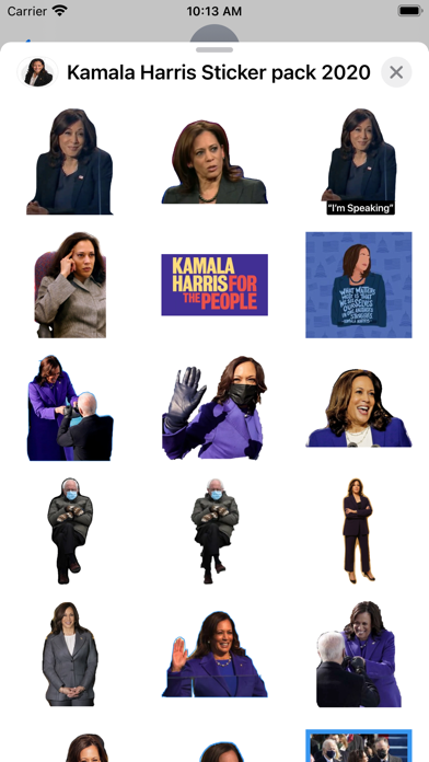 Kamala Harris VP Stickers Screenshot