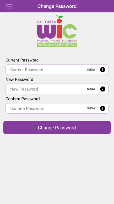 California WIC App Screenshot