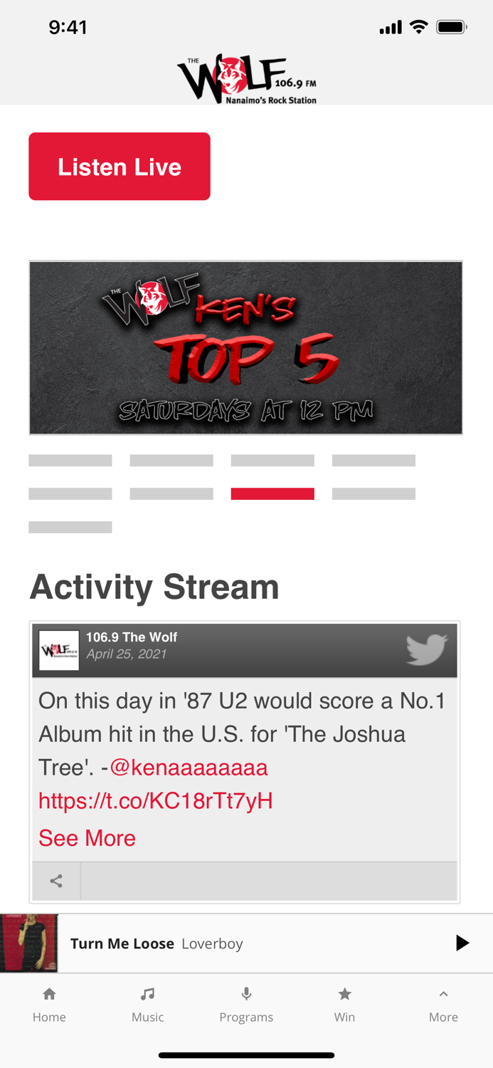 106.9 The Wolf - Nanaimo