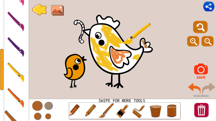 Painting And Coloring Book