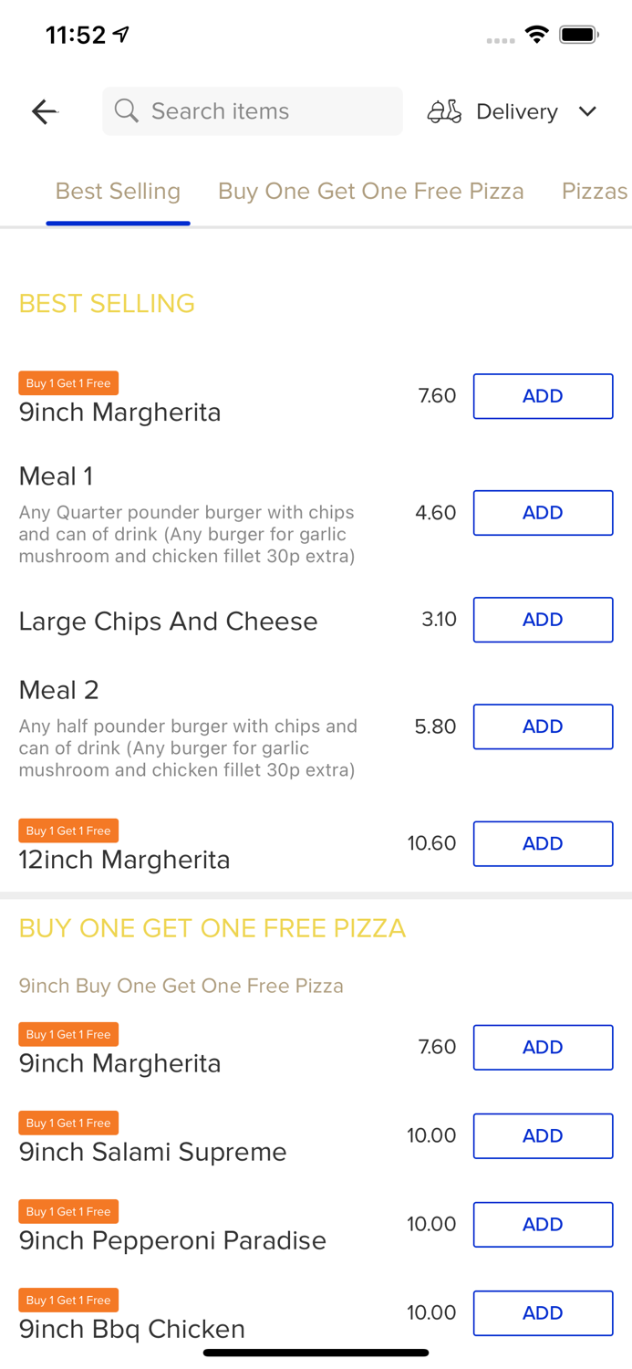 TJs Pizza Burger Kebabs