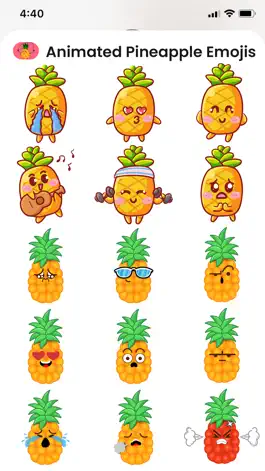 Game screenshot Animated Pineapple Emojis hack